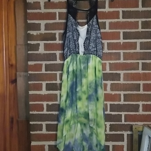 Stylebook Lace and Tie Dye Dress - Picture 5 of 7